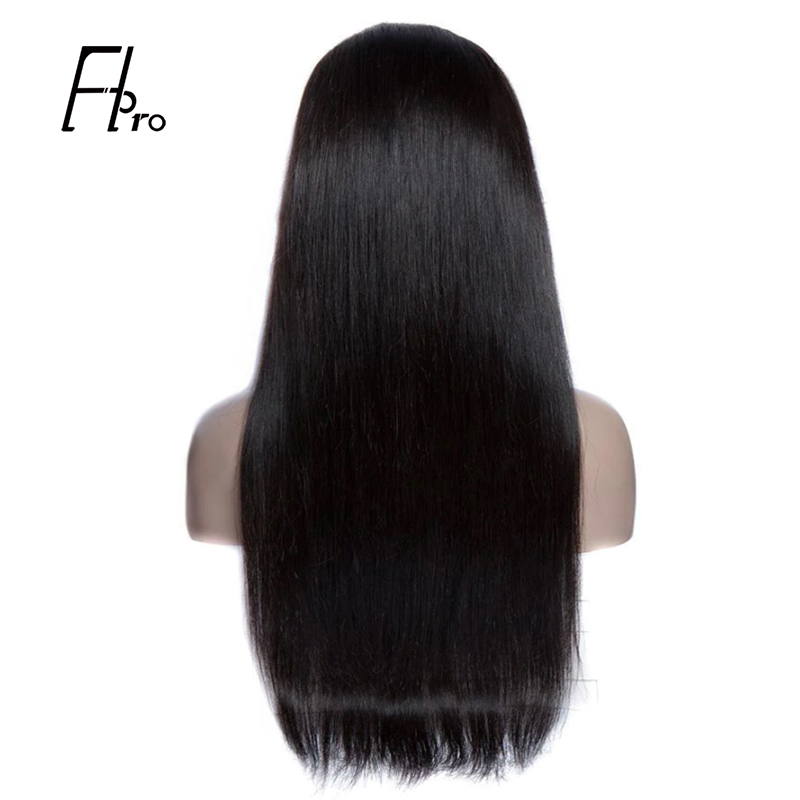 200% Density 360 Wig Straight With Baby Hair Virgin Hair For Black Women